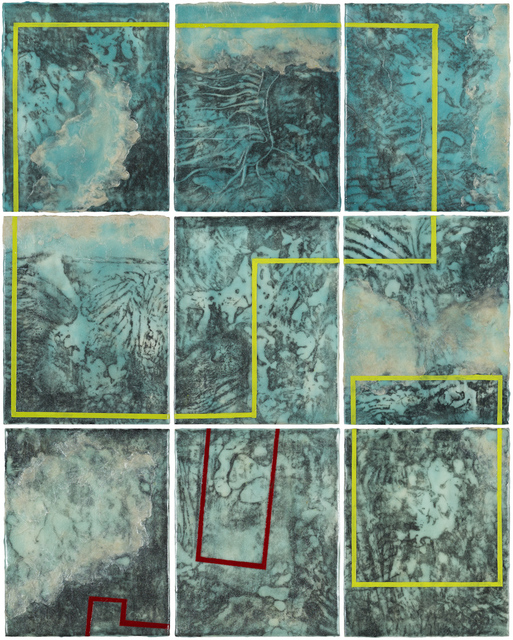 Elise Wagner, ‘My Portland Parcel: Lot 10/Block 10’, 2018, Painting, Encaustic and Oil on Panel, Frederick Holmes and Company