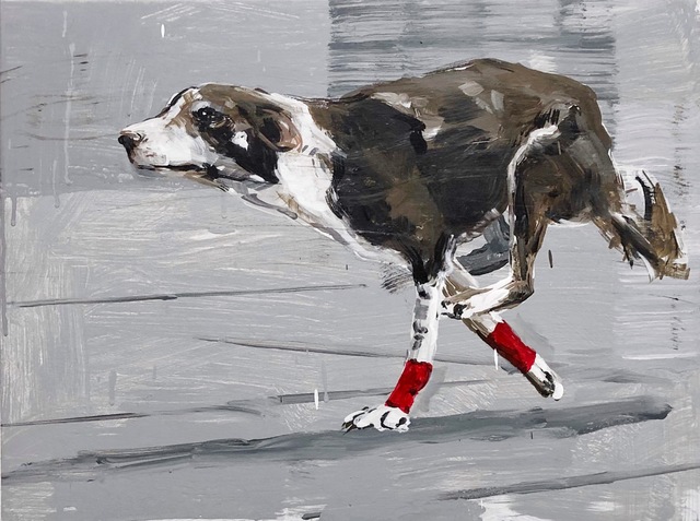 Richard Storms, ‘Athletic Canine’, 2018, Painting, Gallery Jones