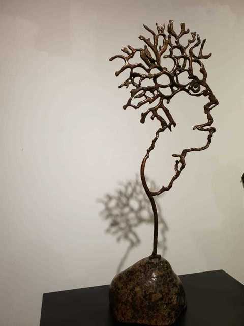 Carl Roberts, ‘There is someone in my head but it's not me ’, Sculpture, Bronze, The Melrose Gallery