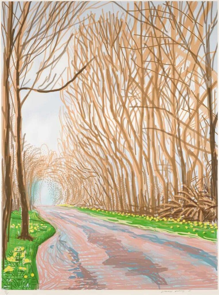 David Hockney - The Arrival of Spring in Woldgate, East Yorkshire in 2011 (twenty eleven) - 1 April