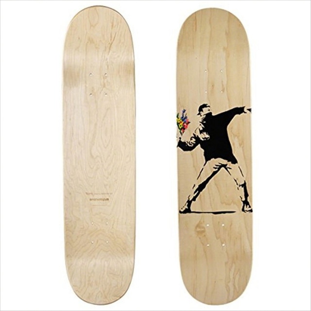 Banksy, ‘Flower Bomber Skate Deck’, 2016, Alpha 137 Gallery Gallery Auction