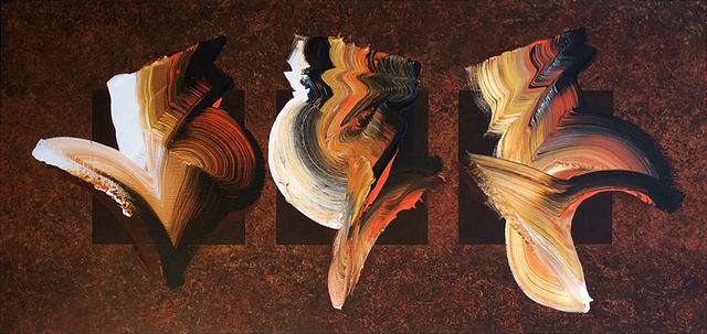 Dennis Kleidon, ‘Sun Dancers #1’, 2020, Painting, Acrylic on canvas, Walter Wickiser Gallery