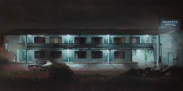 Kim Cogan, ‘Ol Roberts Motel’, 2019, Painting, Oil on canvas, Hashimoto Contemporary