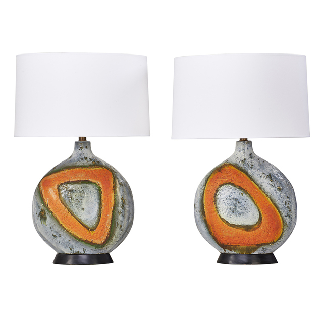 Fantoni, ‘Pair Of Table Lamps, Italy’, 1950s, Rago/Wright
