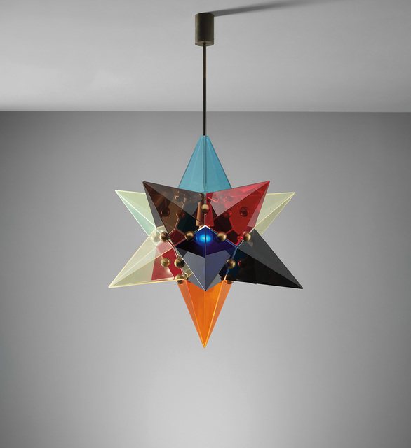 Arredoluce, ‘Rare ceiling light’, 1960s, Phillips