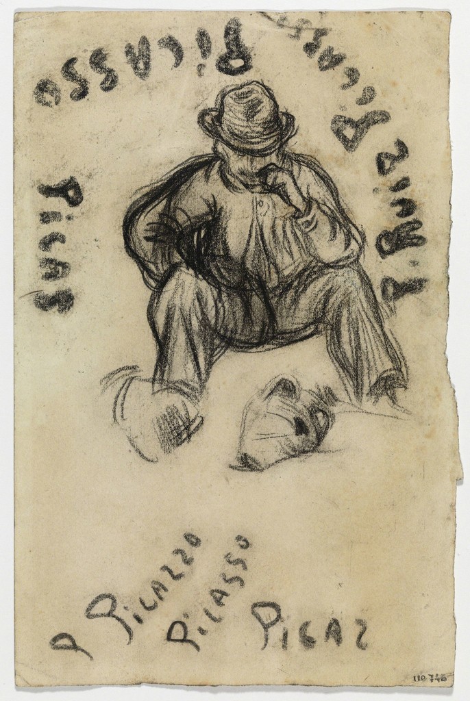 Manuel Pallarés seated, with a pitcher at his feet, Horta de Sant Joan, 1898
Museu Picasso, Barcelona
Manuel Pallarés seated, with a pitcher at his feet, Horta de Sant Joan, 1898
Museu Picasso, Barcelona