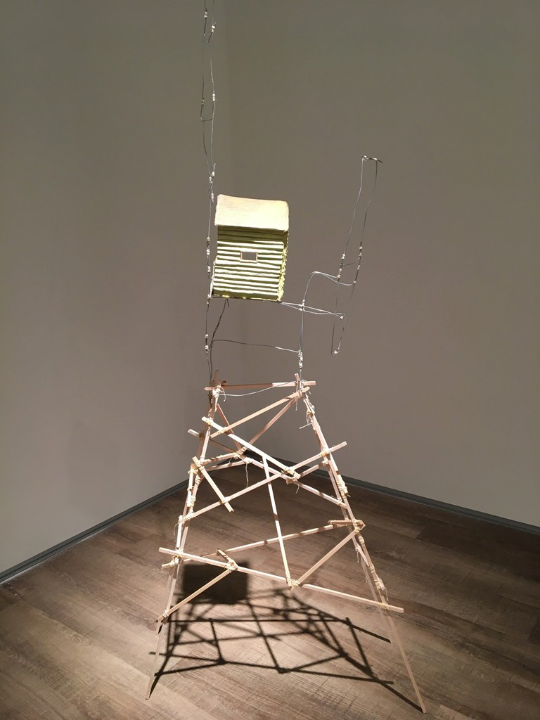 Christina Dietz
"Home I", 2018
Cardboard, acrylic, masking tape, wire, wood, sausage twine, glue
63” x 23” x 7”
$350 Christina Dietz
"Home I", 2018
Cardboard, acrylic, masking tape, wire, wood, sausage twine, glue
63” x 23” x 7”
$350