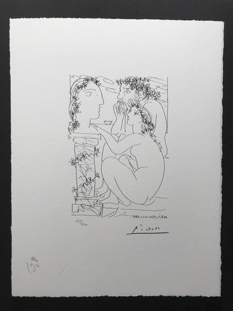 Pablo Picasso, ‘Sculpteur avec son modèle et sa sculpture (Suite Vollard Planche XLV)’, 1973, ByNewArt