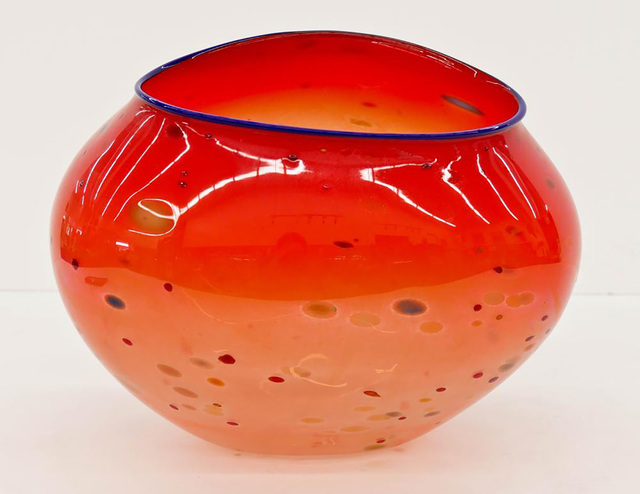 Dale Chihuly, ‘Authentic Large Hand Blown Glass Sculpture Red Basket Signed Dated’, 1995, Modern Artifact