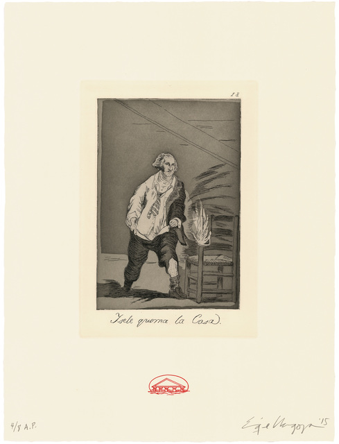 Enrique Chagoya, ‘Y se le quema la casa / And the house is on fire’, 2015, Universal Limited Art Editions
