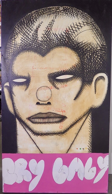 Armando Lerma, ‘Cry Baby’, 2018, Painting, Mixed media on Wood, Eastern Projects