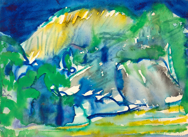 Romare Bearden, ‘UNTITLED (LANDSCAPE)’, Drawing, Collage or other Work on Paper, Watercolor on Paper, Jerald Melberg Gallery