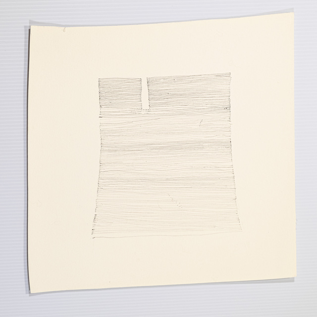 Elizabeth Youngblood, ‘Striated Blue’, 2020, Drawing, Collage or other Work on Paper, Ink on paper, M Contemporary Art