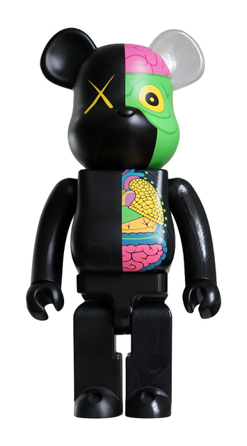 KAWS, ‘KAWS Bearbrick Black Dissected Companion 400% (KAWS black dissected) ’, 2010, Lot 180