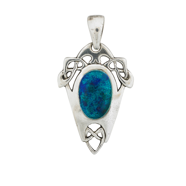 Archibald Knox, ‘Liberty & Co., Cymric Pendant, England’, 1900s, Jewelry, Sterling silver, enamel, Rago/Wright