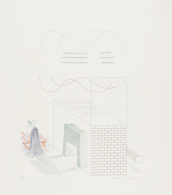 David Hockney, ‘The Buzzing of The Blue Guitar (M.C.A. Tokyo 185)’, 1976-77, Forum Auctions