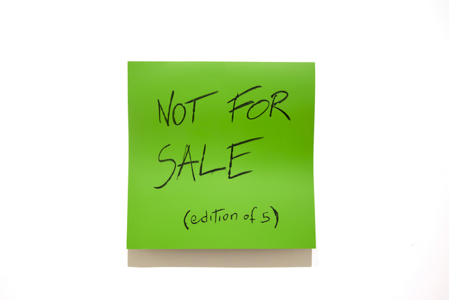 Daniele Sigalot, ‘Not For Sale’, 2018, Anna Laudel