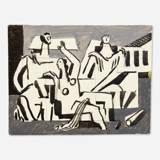Vaclav Vytlacil, ‘Untitled’, Painting, Tempera on paperboard, Rago/Wright