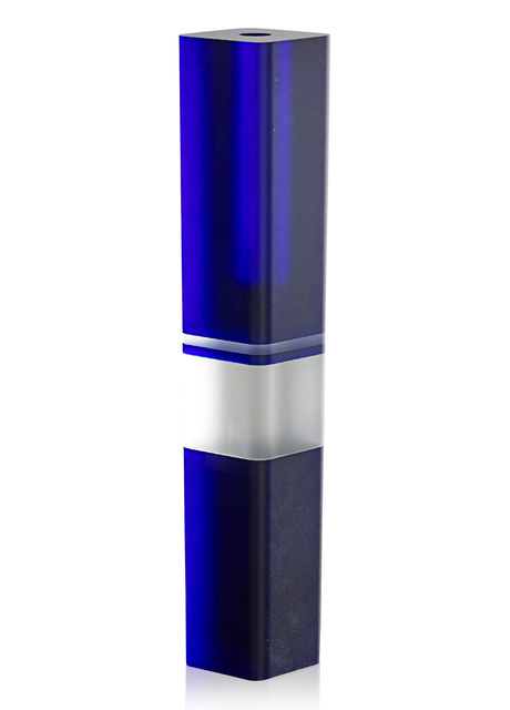 Frantisek Vizner, ‘Untitled (Tall Vase with Two Stripes)’, ca. 1984, Design/Decorative Art, Cast, cut, sandblasted, and polished glass, Czechoslovakia, Rago/Wright