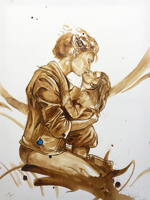 MineWill, ‘Kiss coffee 3’, 2019, Galerie Libre Est L'Art