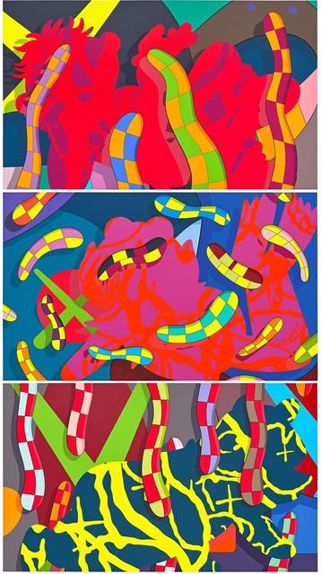 KAWS, ‘Lost Time, Alone Again, Far Far Down’, 2018, Print, Three screenprints in colors on paper, HOFA Gallery (House of Fine Art)