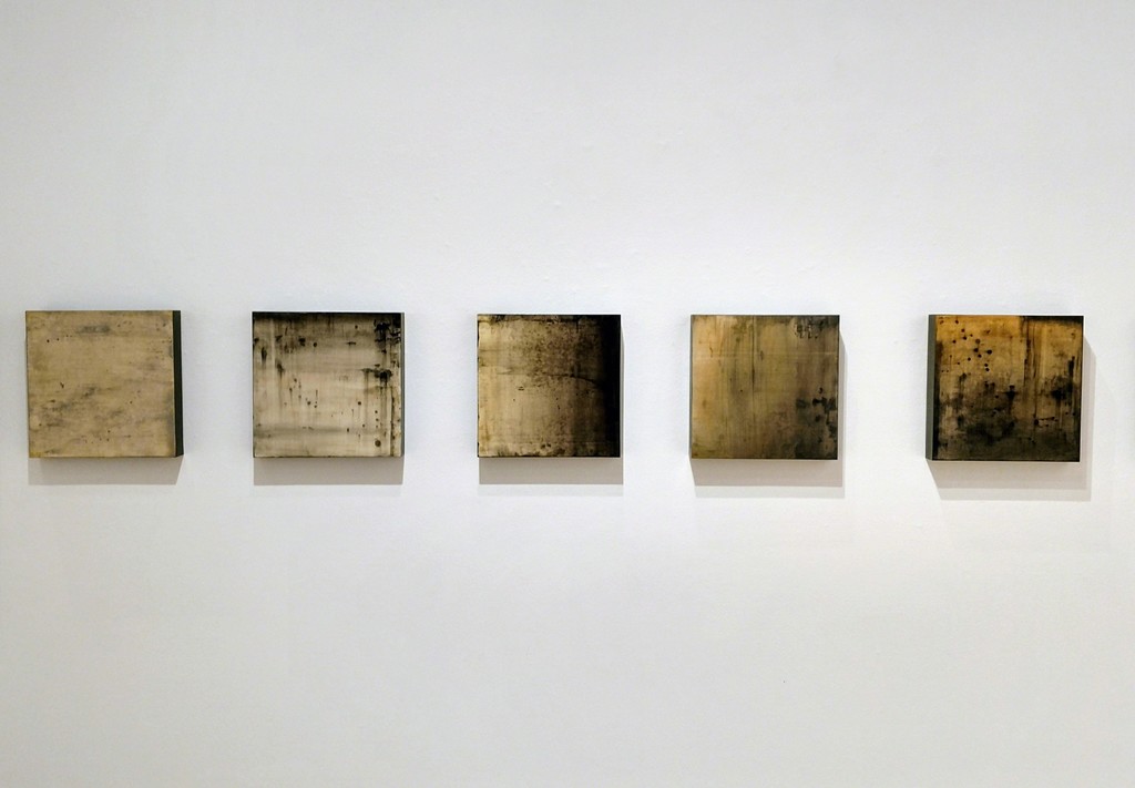 Each individual artwork is 12"x12", encaustic, graphite and ink on panel. Each individual artwork is 12"x12", encaustic, graphite and ink on panel.