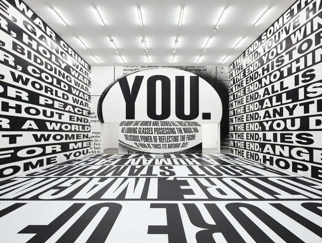 Installation view, Barbara Kruger, 'Forever', Sprüth Magers, Berlin, September 16 - December 22, 2017; Photography by Timo Ohler Installation view, Barbara Kruger, 'Forever', Sprüth Magers, Berlin, September 16 - December 22, 2017; Photography by Timo Ohler