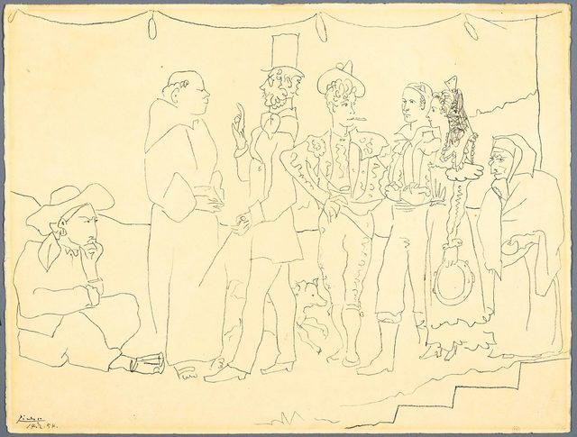Pablo Picasso, ‘Troupe d'acteur’, 1954, Print, Lithograph, Koller Auctions