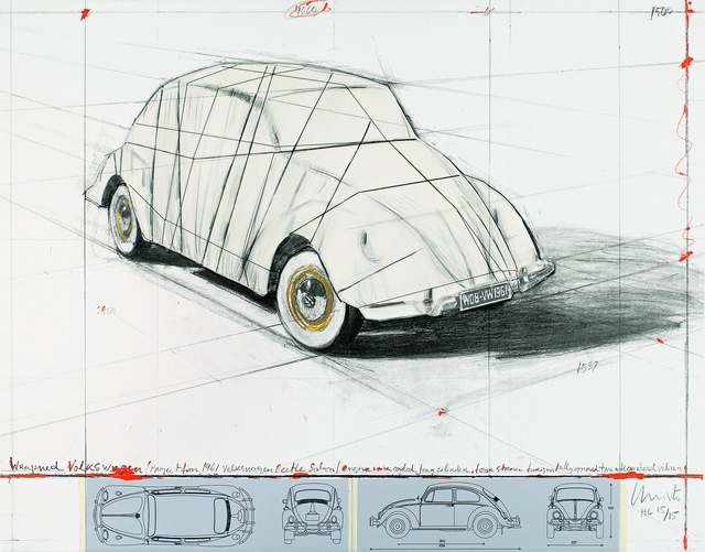 Christo and Jeanne-Claude, ‘Wrapped Volkswagen, Project for 1961 Volkswagen Beetle Saloon’, 2013, Schellmann Art