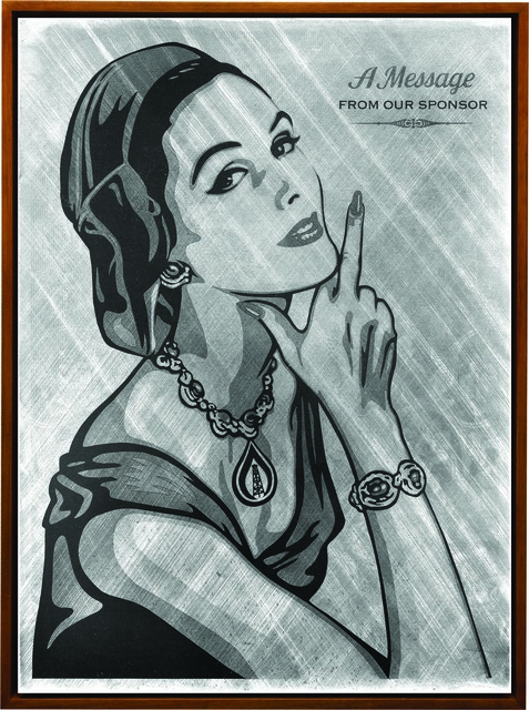Shepard Fairey (OBEY), ‘A Message From Our Sponsor’, 2015, Underdogs Gallery