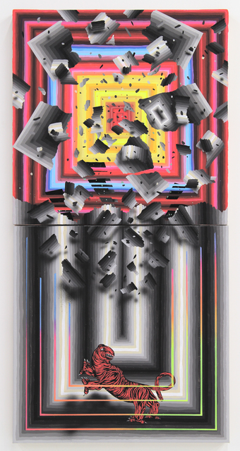 Andrew Schoultz, ‘Falling Structure (Beast)’, 2014, Hosfelt Gallery