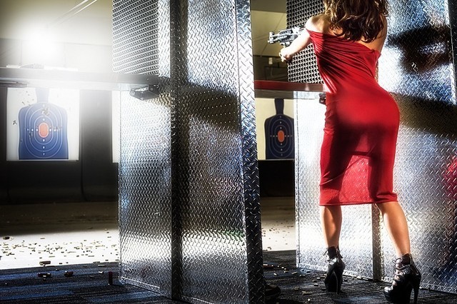 David Drebin, ‘Red Target’, 2014, Photography, Chromogenic Print, CHROMA GALLERY