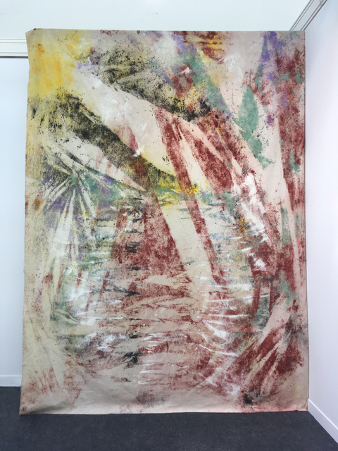 Jessica Warboys, ‘Sea Painting Dunwich, October’, 2017, Painting, Mineral pigment, canvas, Gaudel de Stampa
