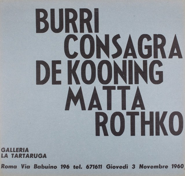 Various Artists, ‘Group exhibition’, 1960, Finarte
