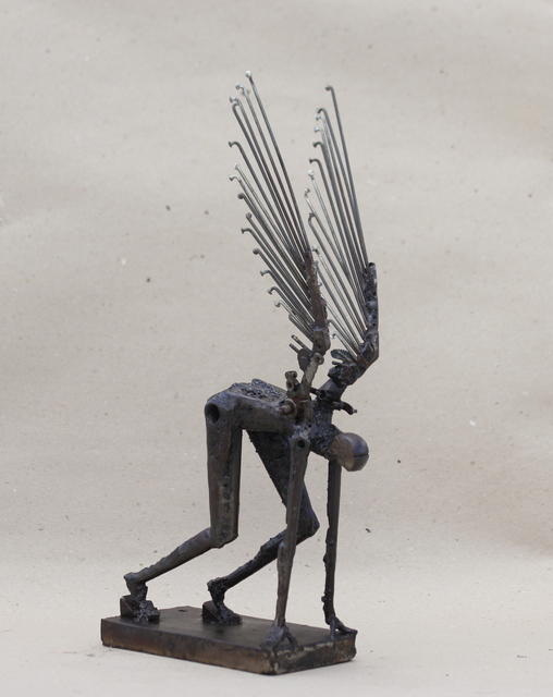 Pedro Luis Cuellar, ‘Ícaro / Icarus’, 2018, Sculpture, Welded steel, ArteMorfosis - Cuban Art Platform