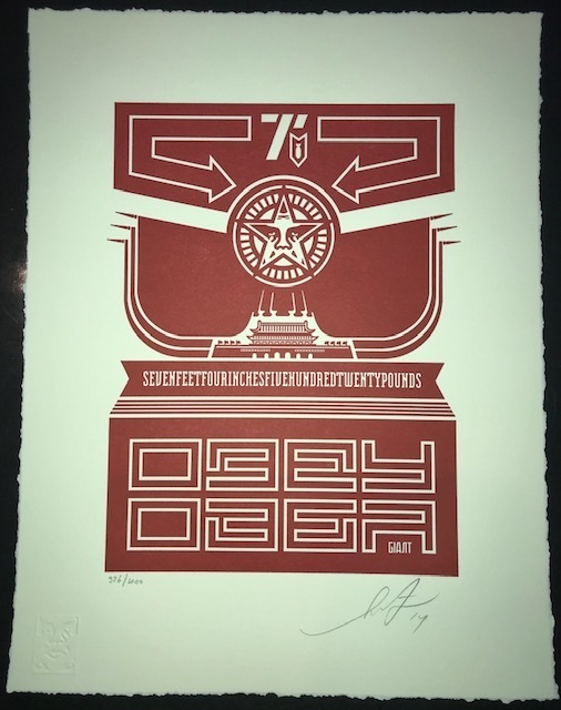 Shepard Fairey (OBEY), ‘Obey Chinese Banner Letterpress Print’, 2014, New Union Gallery