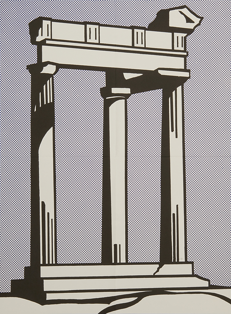 Roy Lichtenstein, ‘Temple’, 1964, Print, Offset lithograph in colors (mailer), Rago/Wright