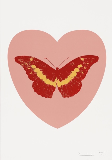 Damien Hirst, ‘I Love You - pink, poppy red, cool gold’, 2015, Paul Stolper Gallery