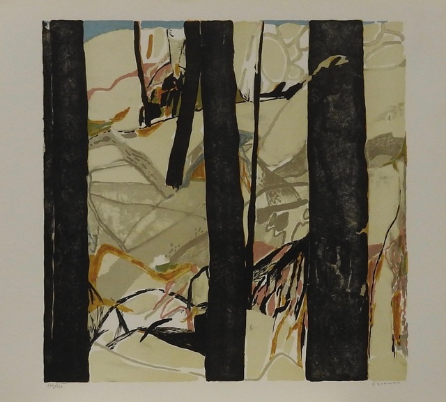 Gabriel Godard, ‘Les arbres’, 1974, Print, Limited edition French lithograph, Artioli Findlay