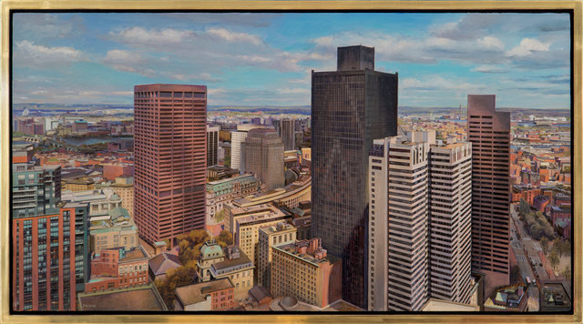Joel Babb, ‘Boston with Old City Hall from the Harvard Club’, 2018, Vose Galleries