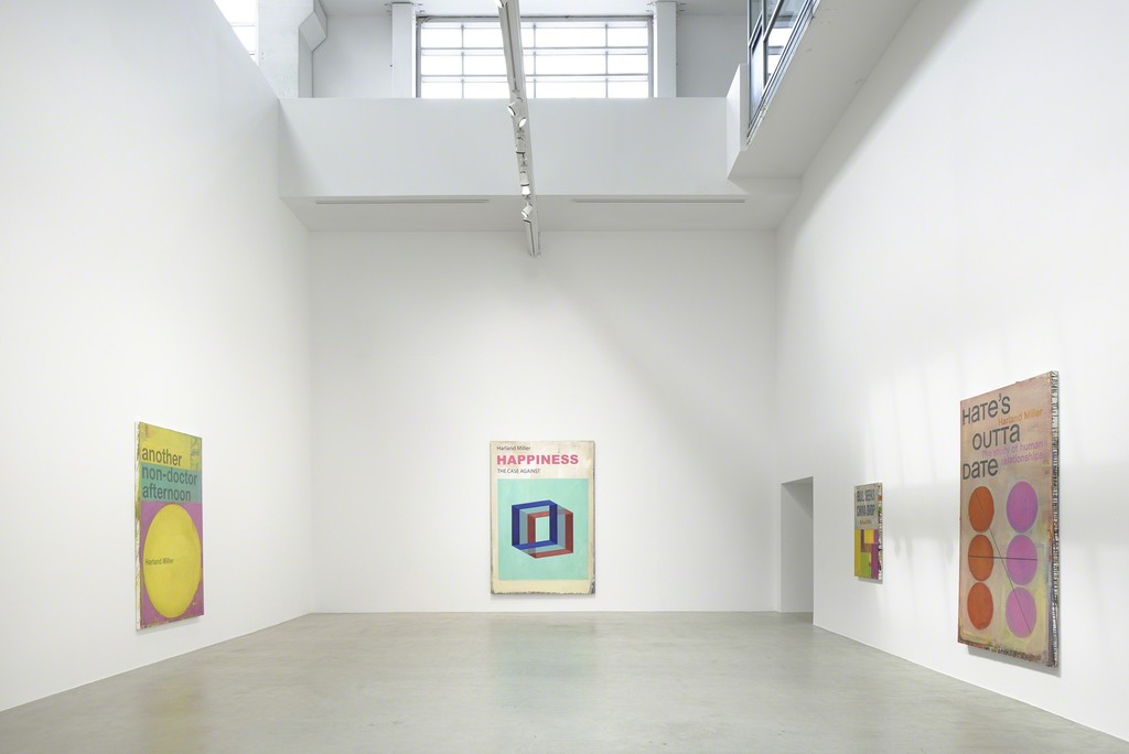 Installation View, Harland Miller, Tonight We Make History (P.S. I Can't Be There), 2016, Image courtesy the artist and Blain|Southern Installation View, Harland Miller, Tonight We Make History (P.S. I Can't Be There), 2016, Image courtesy the artist and Blain|Southern