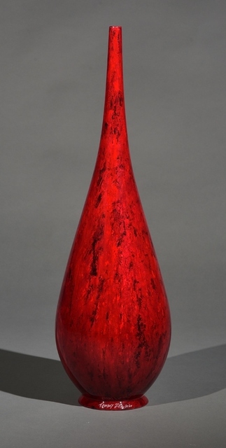 Tommy Zen, ‘Red Teardrop Flute’, 2020, Sculpture, Ceramic, Thompson Landry Gallery