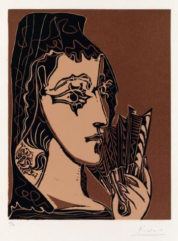 Pablo Picasso - Portrait de Jacqueline en Carmen (L'Espagnole)