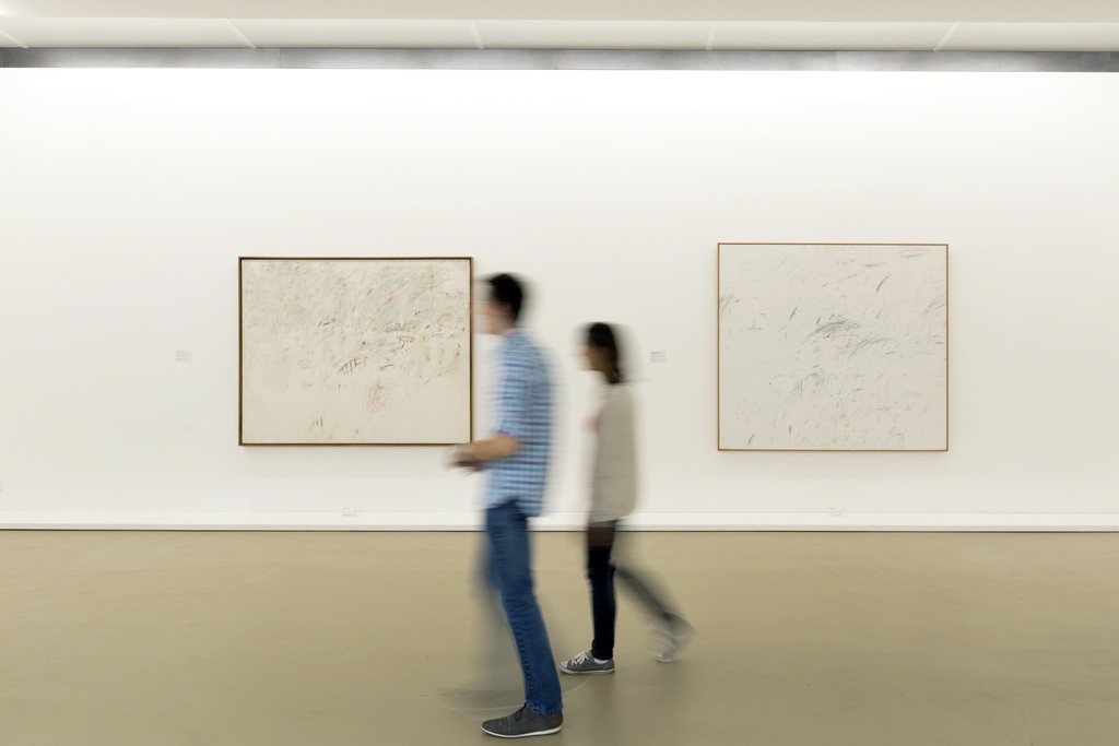 Installation view of "Cy Twombly – Painting & Sculpture" at Kunstmuseum Basel. Photo credit: Kunstmuseum Basel, Julian Salinas Installation view of "Cy Twombly – Painting & Sculpture" at Kunstmuseum Basel. Photo credit: Kunstmuseum Basel, Julian Salinas