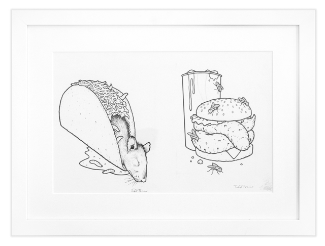 Todd Francis, ‘EAT SHIT AND DIE CARDIEL TACO/PFANNER TURDBURGER’, Subliminal Projects