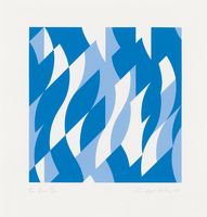 Bridget Riley - Two Blues