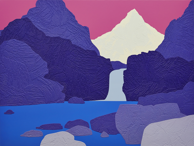 David Wightman, ‘Ophelia ’, 2016, Painting, Acrylic and collaged wallpaper on canvas, Long & Ryle