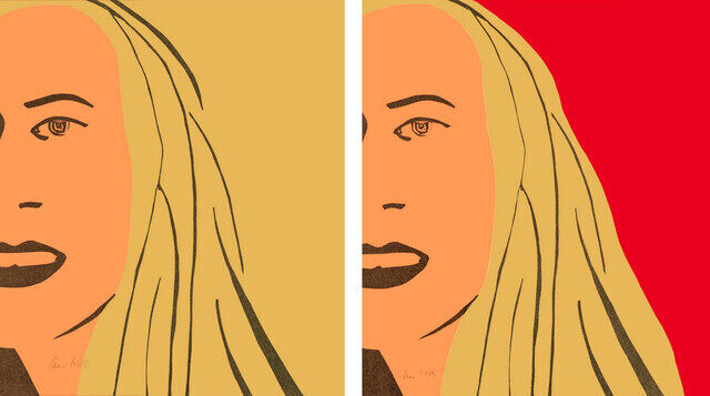 Alex Katz - Ariel 4, 5 (Suite of two)