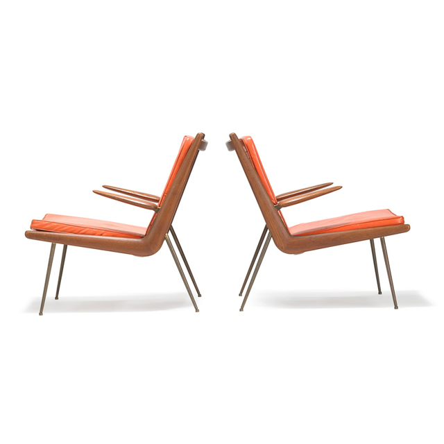 France and Sons, ‘Two Boomerang lounge chairs, Denmark’, Rago/Wright