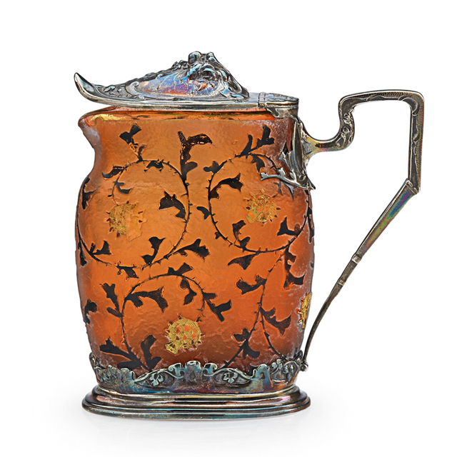 Daum, ‘Early Japonesque Pitcher With Pomegranates, France’, Late 19th C., Rago/Wright